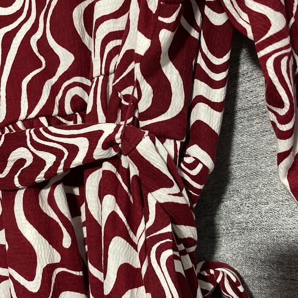 Ava & Viv - (NWT) Balloon Sleeve Belted Midi Dress - Picture 10 of 14